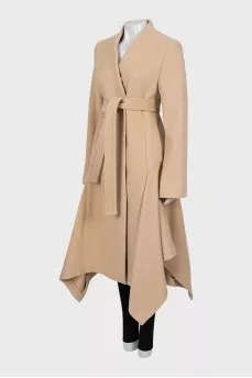 Beige fitted coat