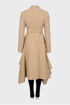 Beige fitted coat