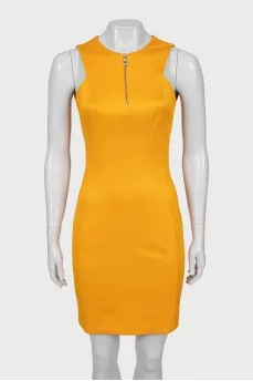 Bodycon dress with front zip