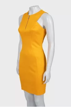 Bodycon dress with front zip