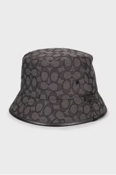 Men's Panama hat in signature print