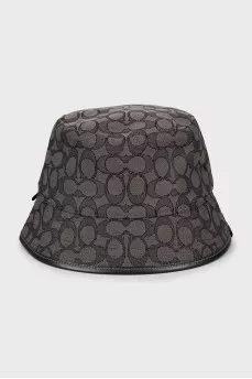 Men's Panama hat in signature print
