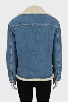 Padded denim jacket