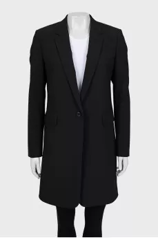 Longline jacket with button