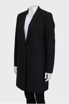 Longline jacket with button