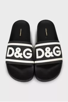 Men's flip-flops with brand logo