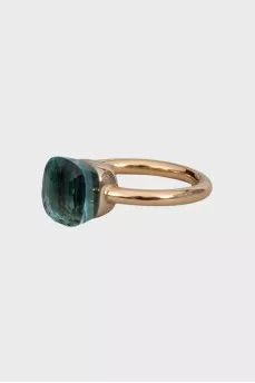 Gold ring with topaz