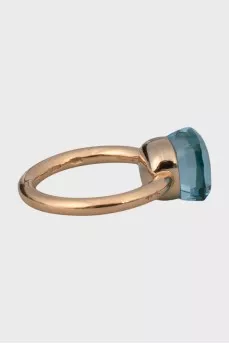 Gold ring with topaz