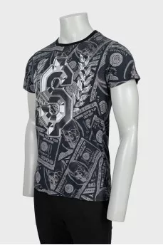 Men's Slim Fit Printed T-Shirt