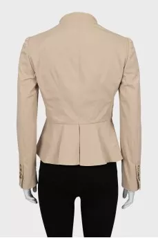 Beige button-up jacket