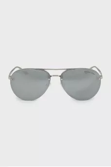 Silver aviator sunglasses