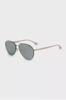 Silver aviator sunglasses