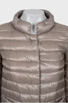 Quilted jacket with 3/4 sleeves