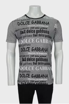 Men's T-shirt with text print