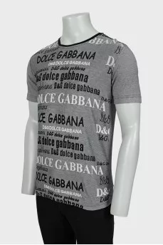 Men's T-shirt with text print