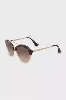 Printed browline sunglasses