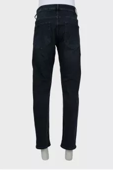 Men's slim fit jeans in black