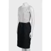 Two tone dress with belt