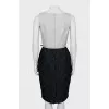Two tone dress with belt