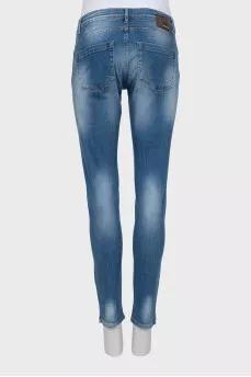 Джинсы skinny fit с молнией снизу
