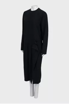 Shift dress with slit