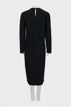 Shift dress with slit