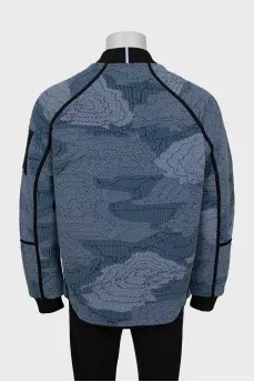 Men's bomber jacket with raised seams