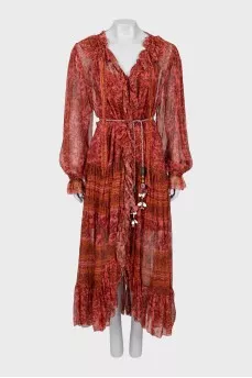 Paisley slip dress