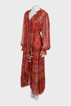 Paisley slip dress