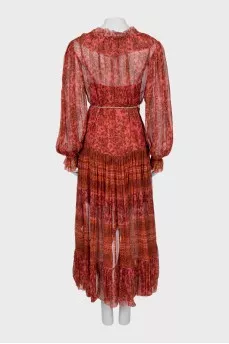 Paisley slip dress