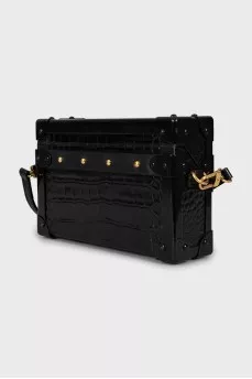 Petite Malle crocodile leather bag