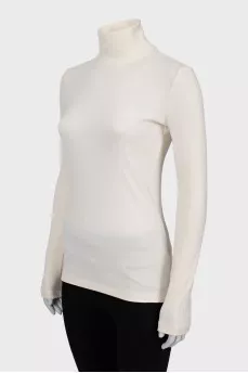 Slim fit beige golf