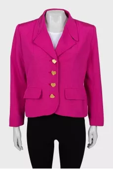 Vintage jacket with heart buttons