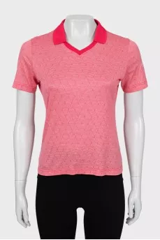 Printed cropped T-shirt