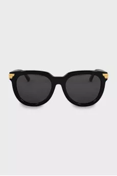 Сонцезахисні окуляри wayfarer із золотистим декором