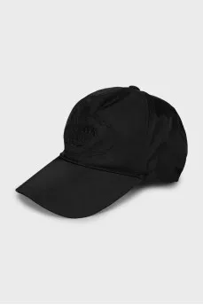 Black cap with corporate logo
