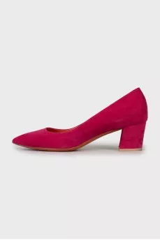Pink suede shoes