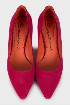 Pink suede shoes