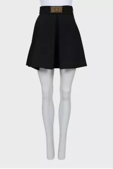 Mini skirt with golden decoration