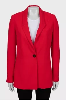 Red slim fit jacket