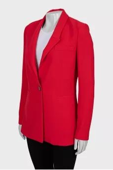 Red slim fit jacket