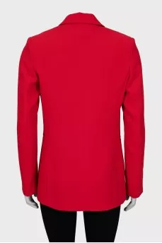 Red slim fit jacket