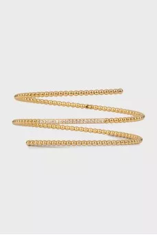 Gold bracelet with diamonds