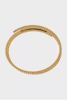 Gold bracelet with diamonds