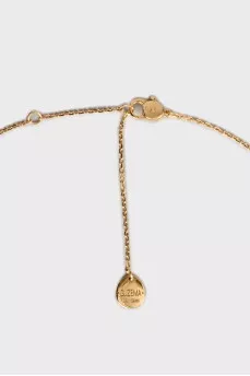 Necklace with gold balls