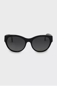 Sunglasses with silver logo