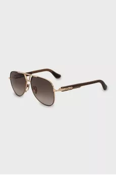 Men's sunglasses with printed arms