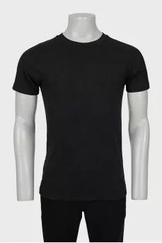 Men's T-shirt with embossed logo