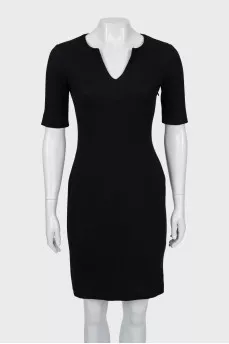 Wool fitted dress
