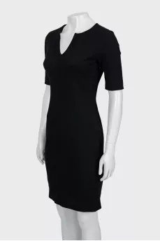 Wool fitted dress